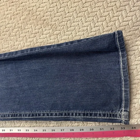 Ariat Jeans Womens 31 L (32x34) Tall Bootcut Mid Rise Western Outdoors Cowgirl - Picture 11 of 16